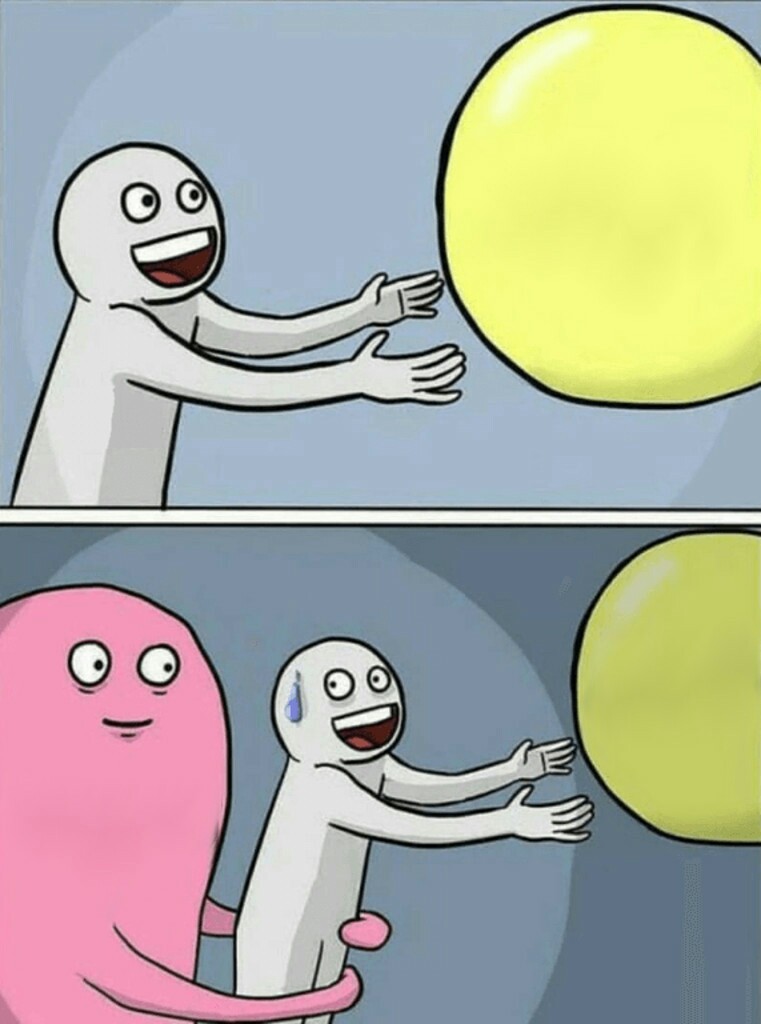 Running Away Balloon Meme Preview Image