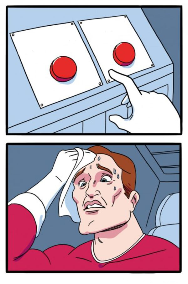 Two Buttons Meme Preview Image