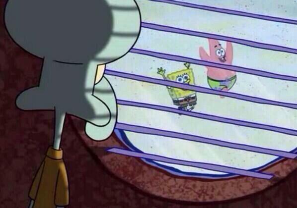 Squidward window Meme Preview Image