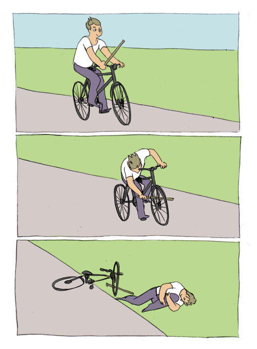 Bike Fall Meme Preview Image