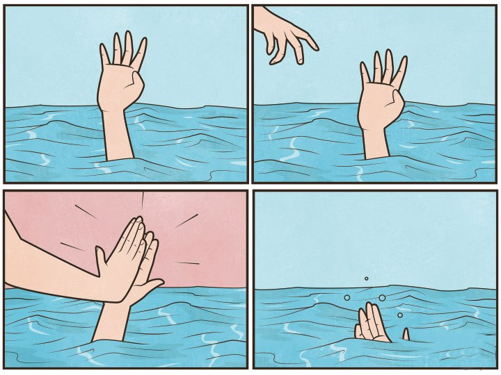 High five drown Meme Preview Image