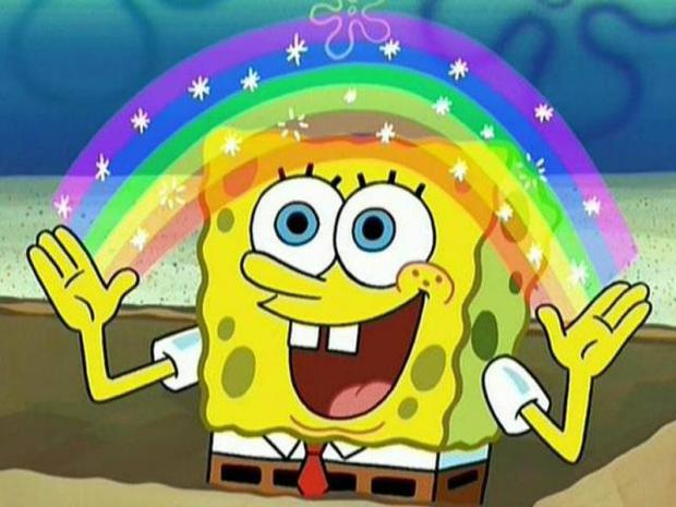 spongebob rainbow Meme Preview Image