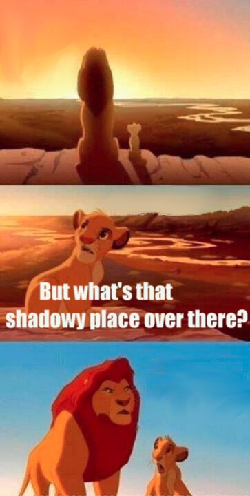 Simba Shadowy Place Meme Preview Image