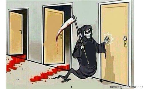 Grim Reaper Knocking Door Meme Preview Image