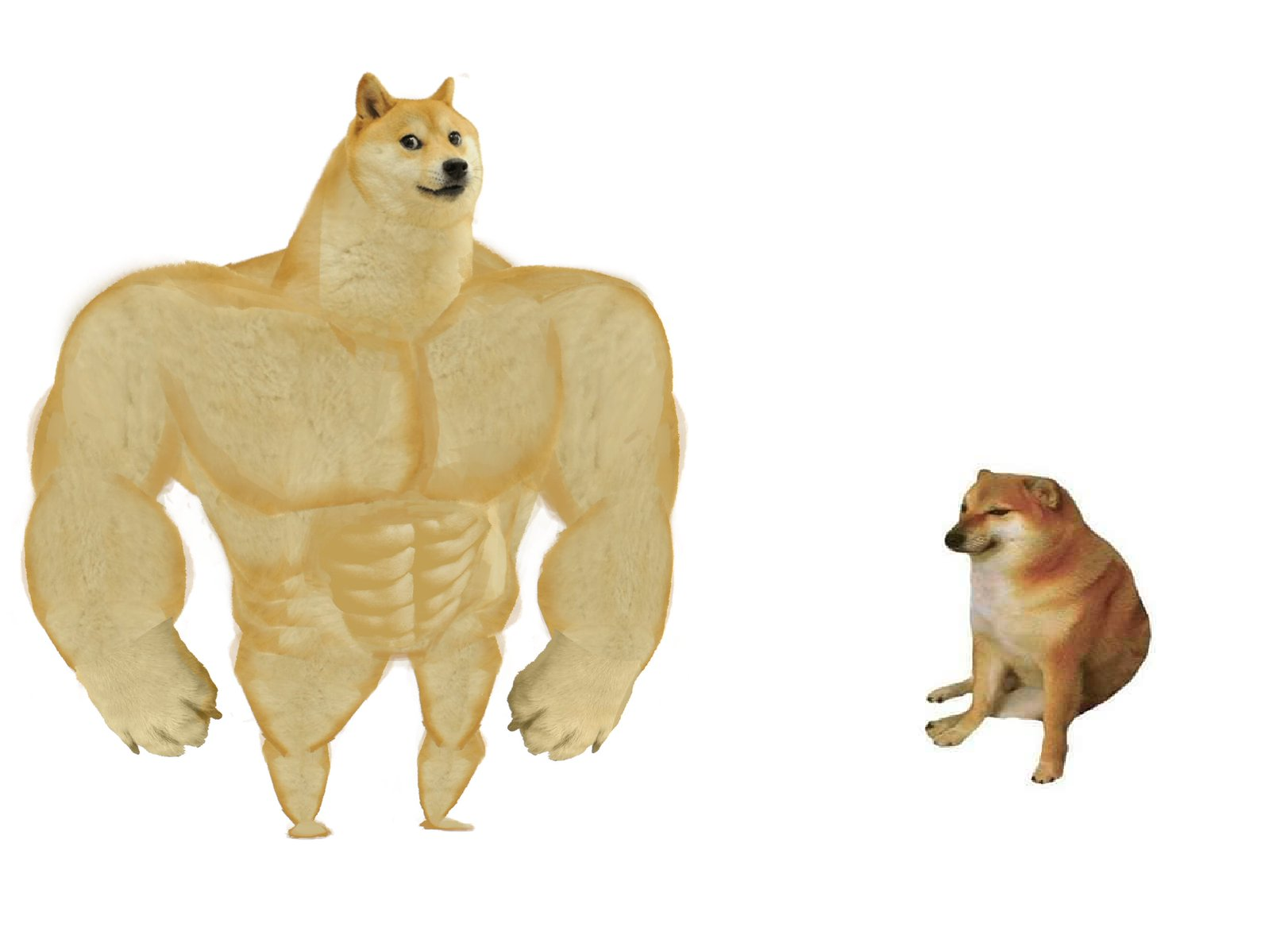 Big dog small dog Meme Preview Image