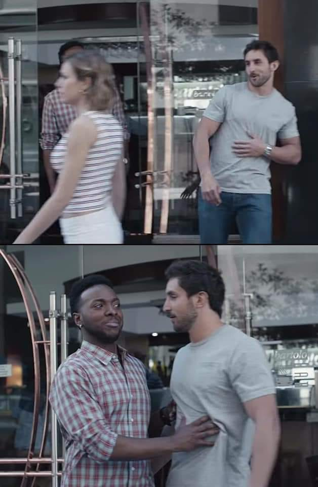 black guy stopping Meme Preview Image