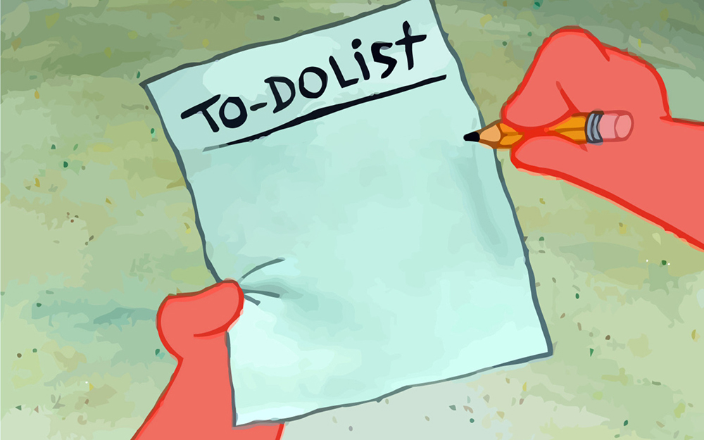 patrick to do list actually blank Meme Preview Image