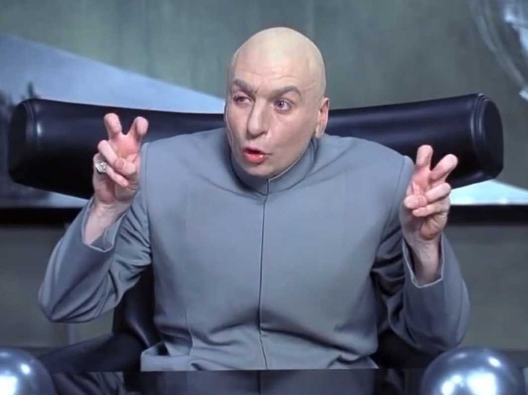 Dr Evil air quotes Meme Preview Image