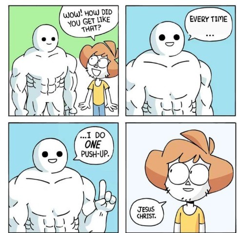I do ONE Push-Up Meme Preview Image