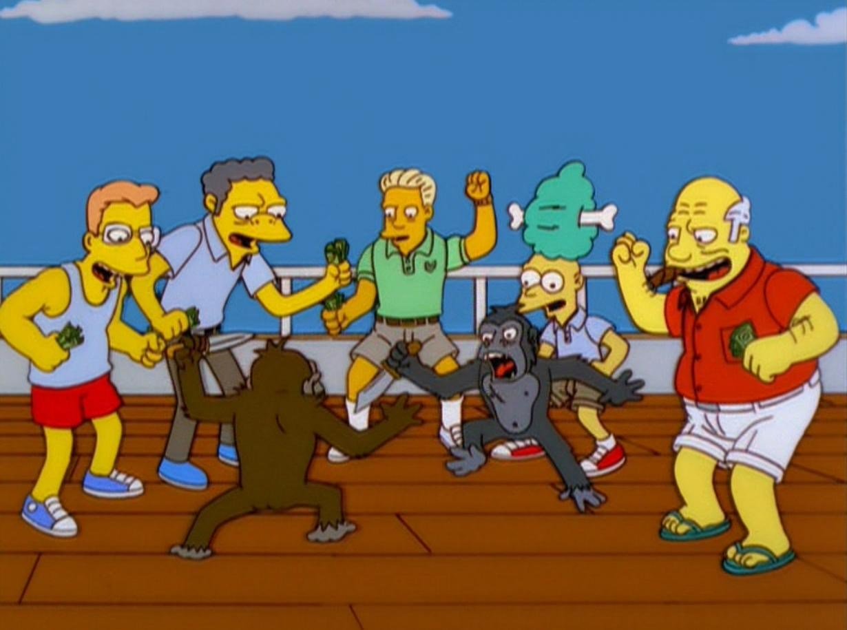 Simpsons Monkey Fight Meme Preview Image
