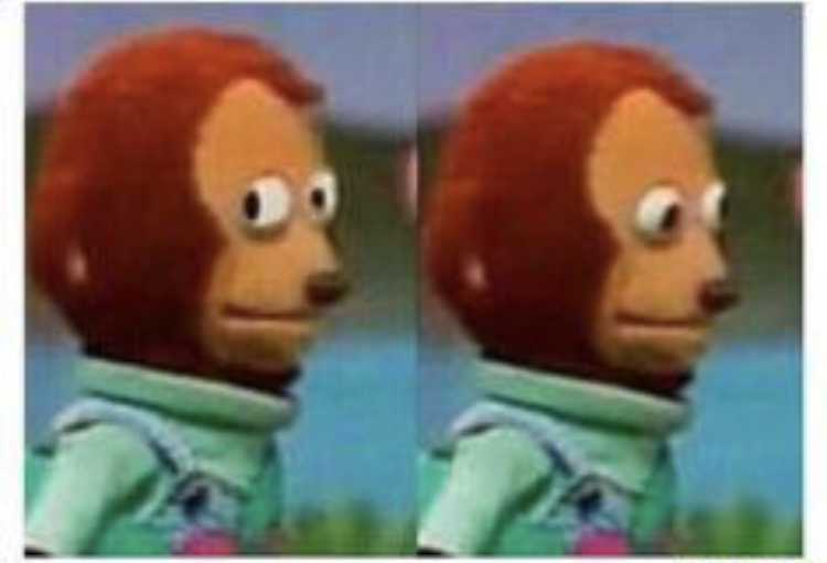 side eye teddy Meme Preview Image