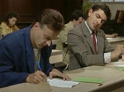 Mr bean copying Meme Preview Image