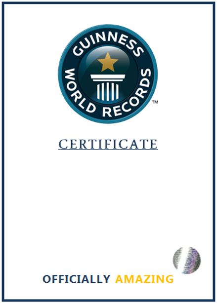 Blank World record certificate Meme Preview Image