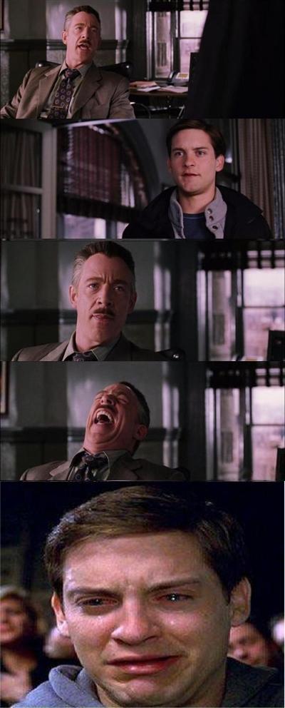 Peter Parker Cry Meme Preview Image