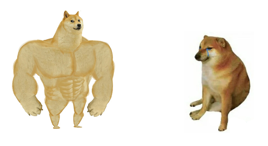 Buff Doge vs Crying Cheems Meme Preview Image