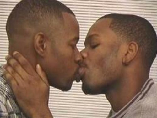 2 gay black mens kissing Meme Preview Image