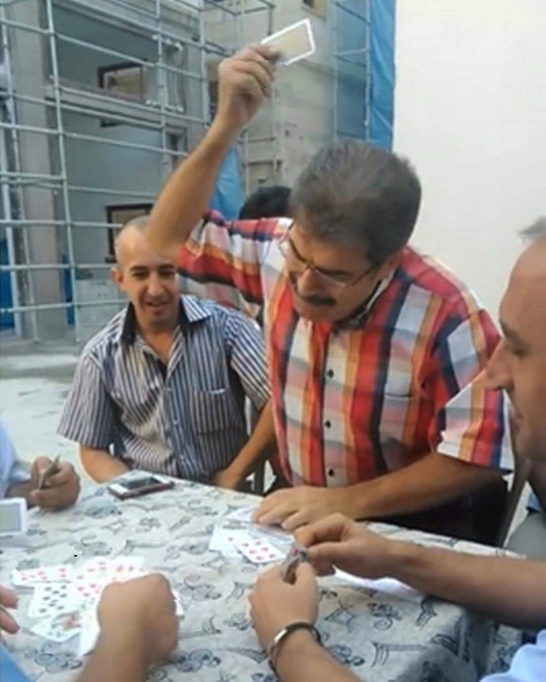 angry turkish man playing cards Meme Preview Image