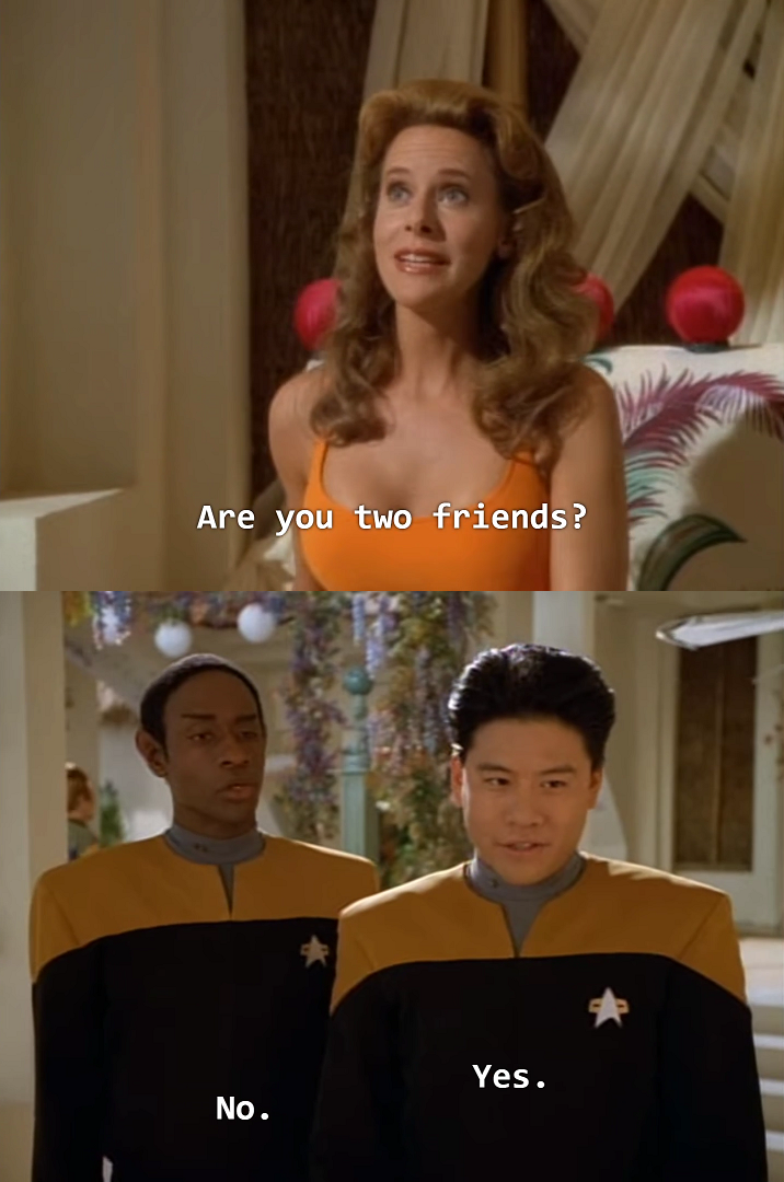 Are you two friends? Meme Preview Image