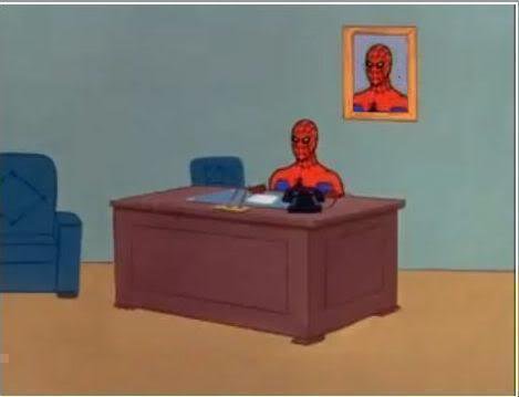 Spiderman Computer Desk Meme Preview Image