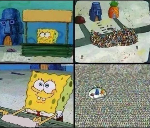 Spongebob Hype Stand Meme Preview Image