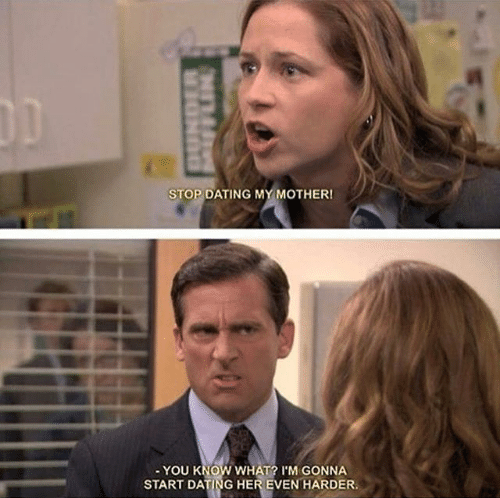 The office start dating her even harder Meme Preview Image