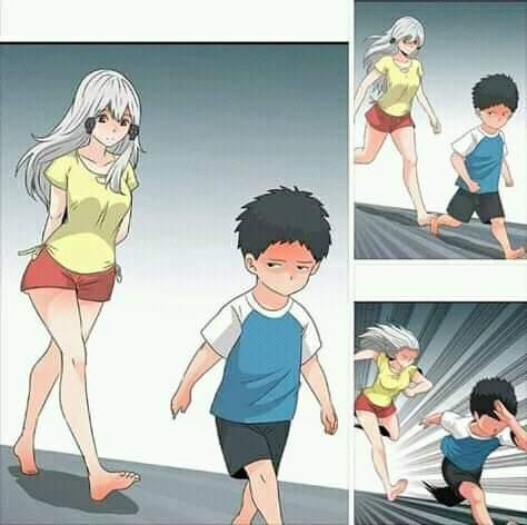 Anime boy running Meme Preview Image