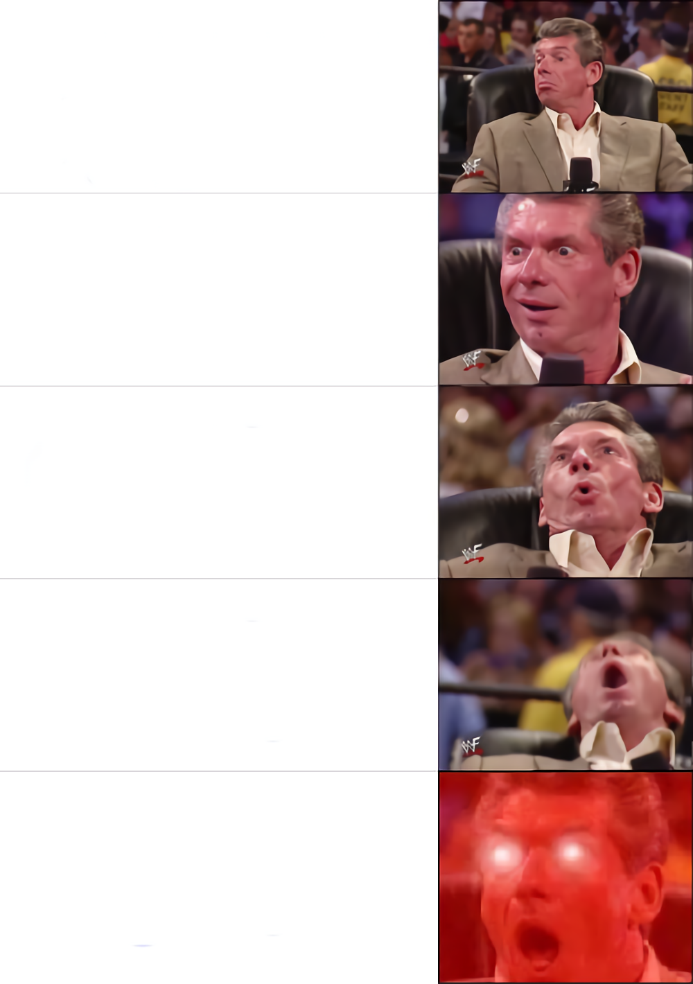 Vince McMahon 5 tier Meme Preview Image
