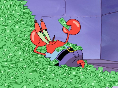 mr krabs money Meme Preview Image