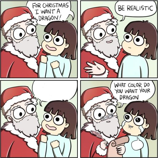For Christmas I Want a Dragon Meme Preview Image
