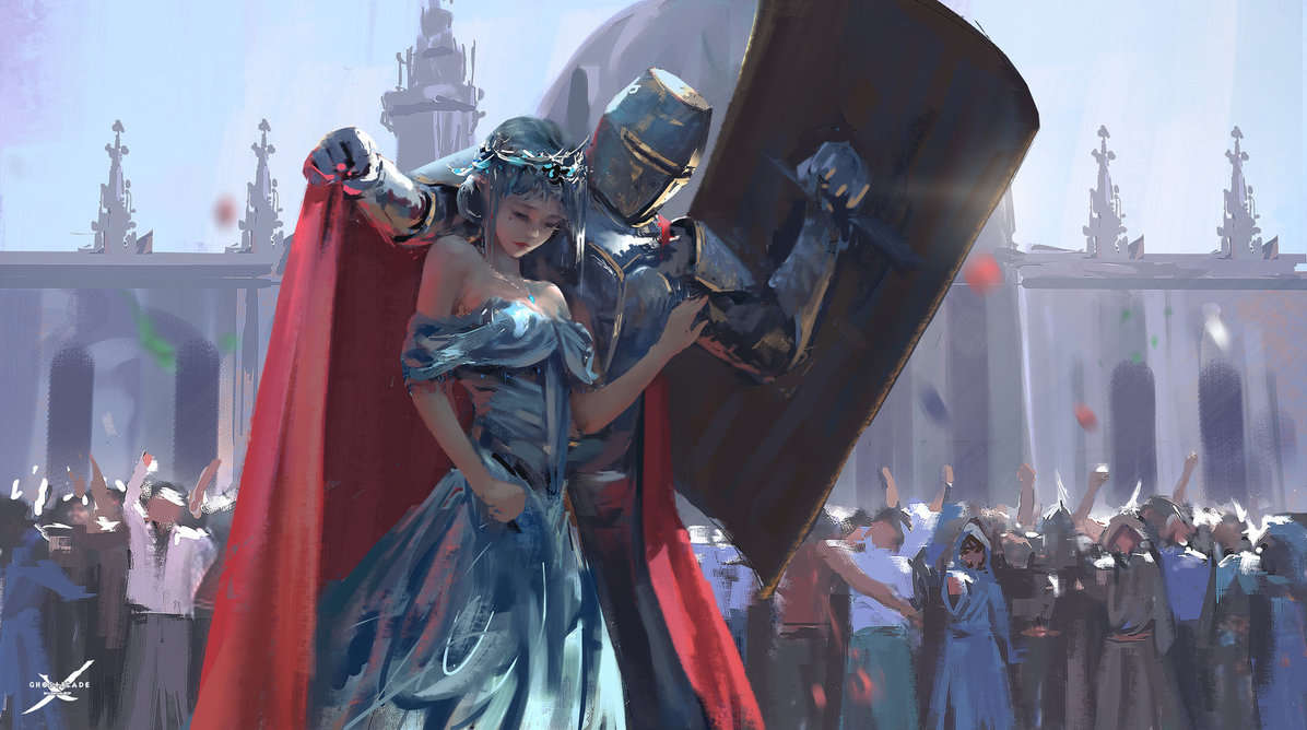 Knight Protecting Princess Meme Preview Image