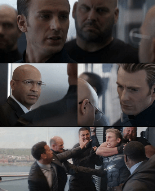 Captain America Elevator Fight Meme Preview Image