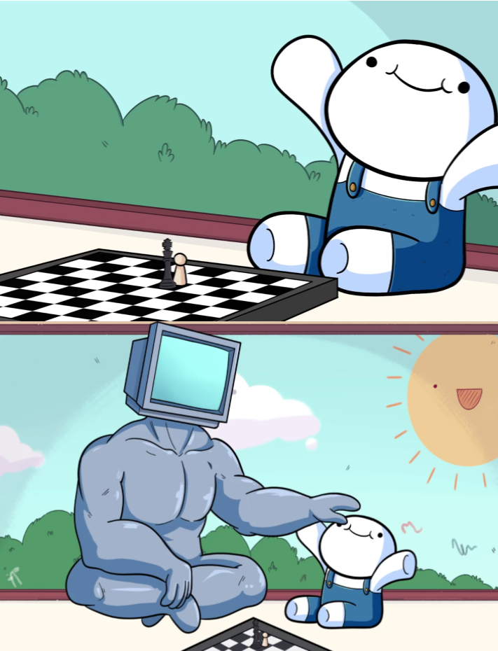 odd1sout vs computer chess Meme Preview Image