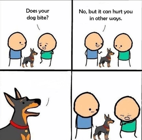 does your dog bite Meme Preview Image