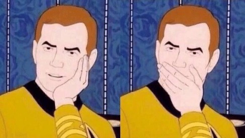 Sarcastically surprised Kirk Meme Preview Image