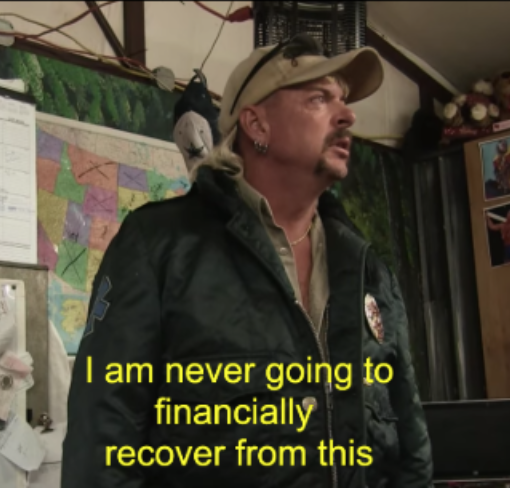 Joe Exotic Financially Recover Meme Preview Image