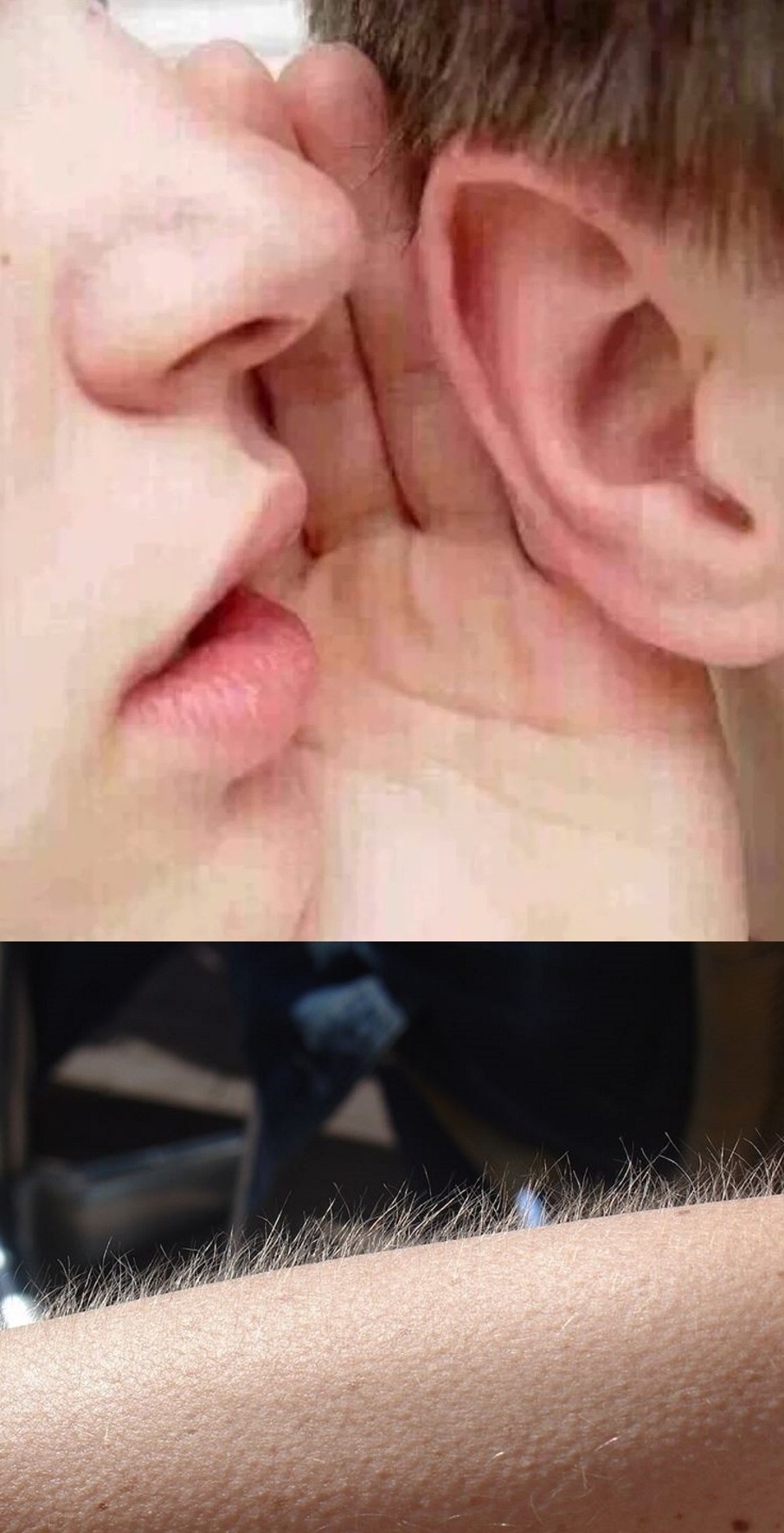 whisper in ear goosebumps Meme Preview Image
