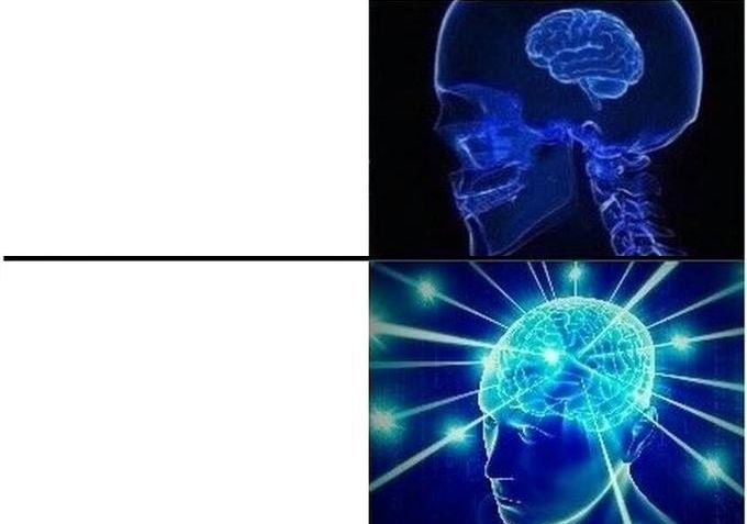 Expanding Brain Two Frames Meme Preview Image