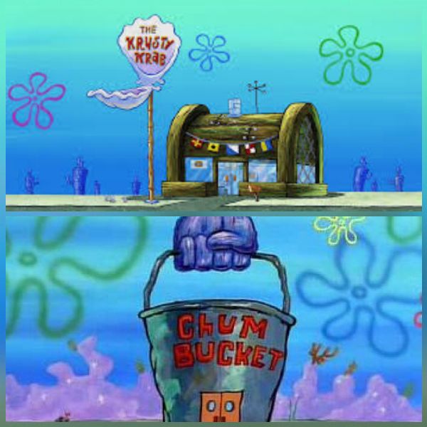 Krusty Krab Vs Chum Bucket Meme Preview Image