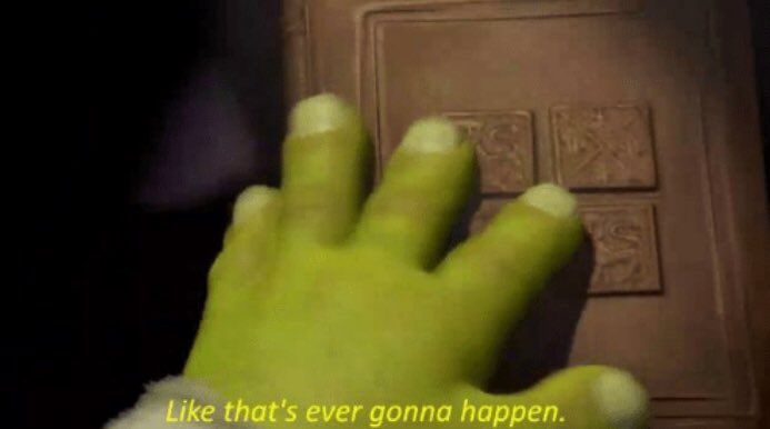 Like that's ever gonna happen.  Meme Preview Image