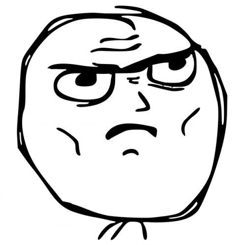 Determined Guy Rage Face Meme Preview Image