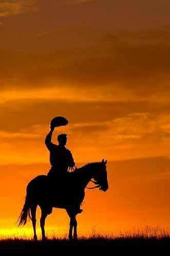 Cowboy Goodbye sunset  Meme Preview Image