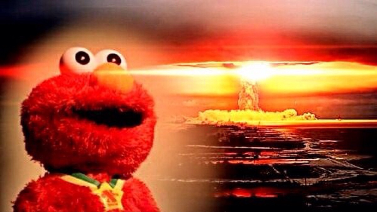 elmo nuclear explosion Meme Preview Image