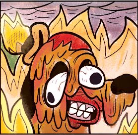 This is fine face melt  Meme Preview Image