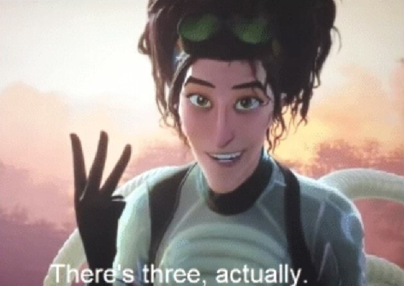 There's three, actually  Meme Preview Image