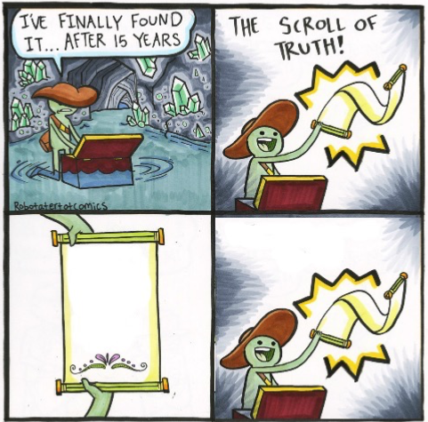 The Real Scroll of Truth  Meme Preview Image