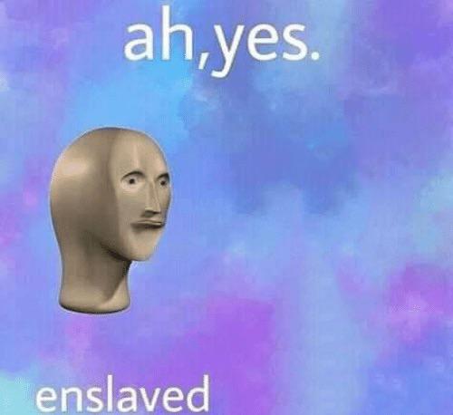 Ah Yes enslaved  Meme Preview Image