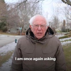 Bernie I Am Once Again Asking For Your Support Related Meme Template