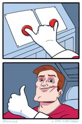 Both Buttons Pressed Related Meme Template