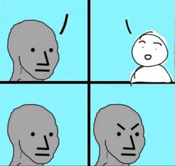 NPC Meme Template