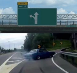 Car Drift Meme Template